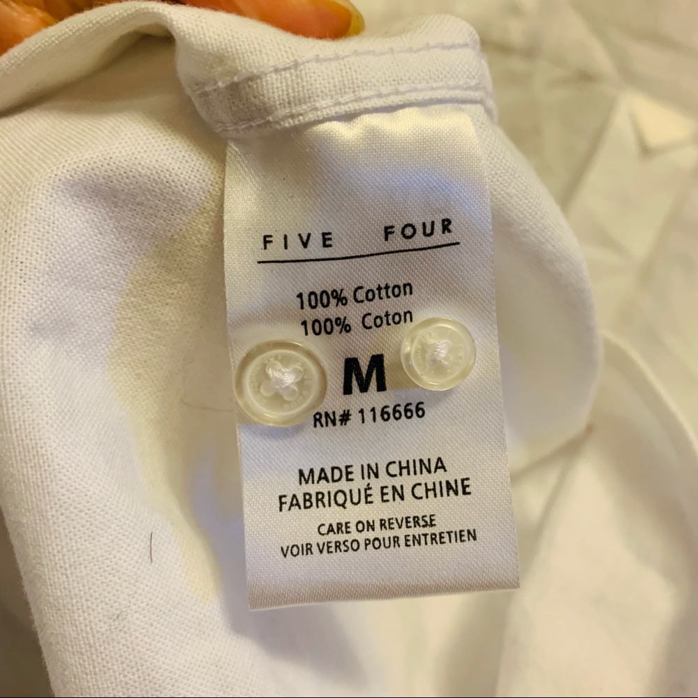 FIVE FOUR LA NWT White Arrowhead Button Down - Picture 6 of 8